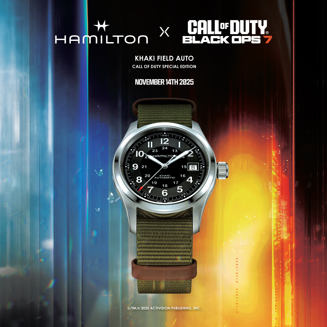 ハミルトン × 『CALL OF DUTY®』　リアルとバーチャルをつなぐ限定モデル「カーキ フィールド オート」登場
