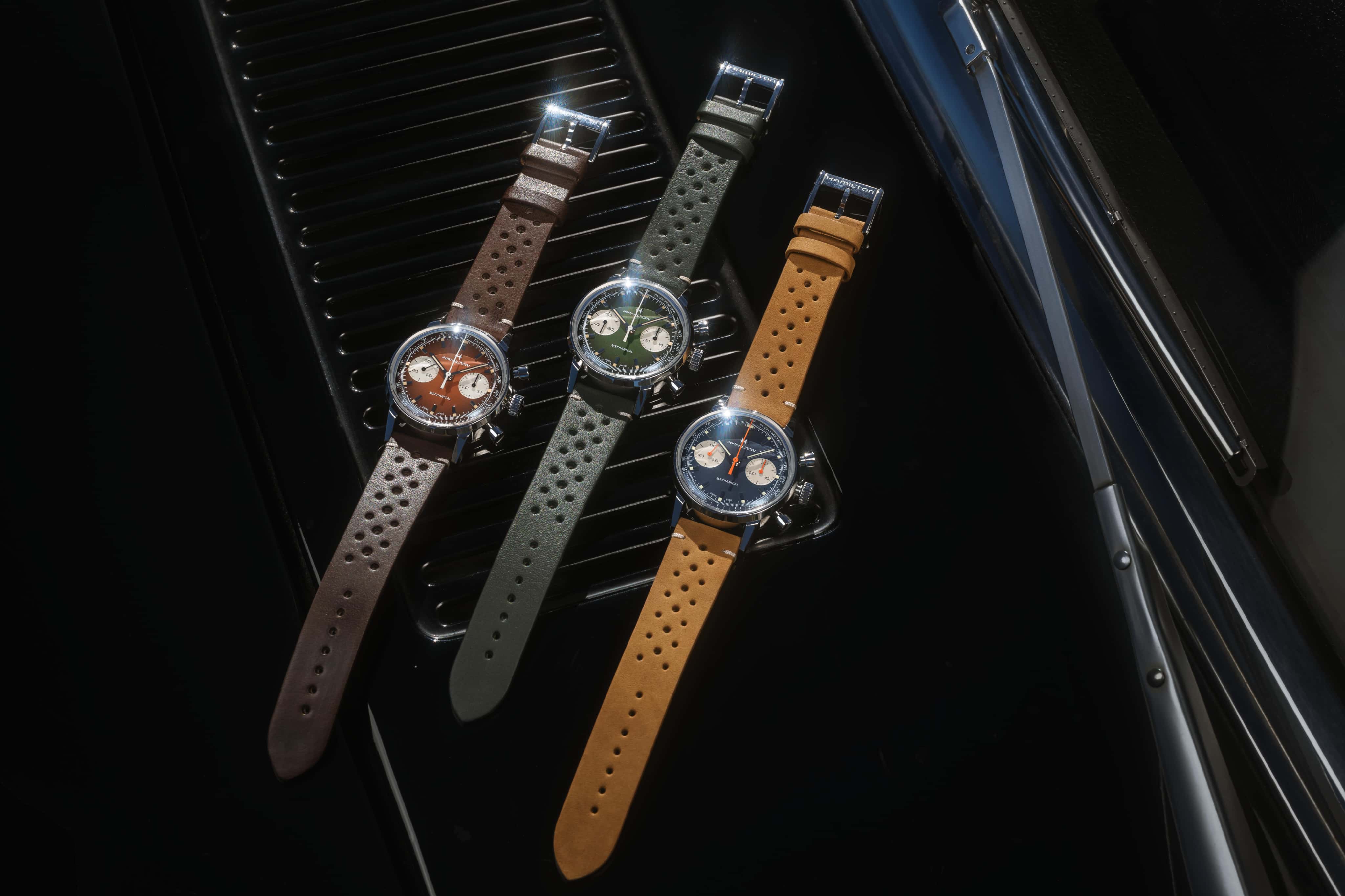 ハミルトンはヴィンテージの美学を感じさせるデザインで「イントラマティック クロノグラフ H」の世界をさらに広げていきます