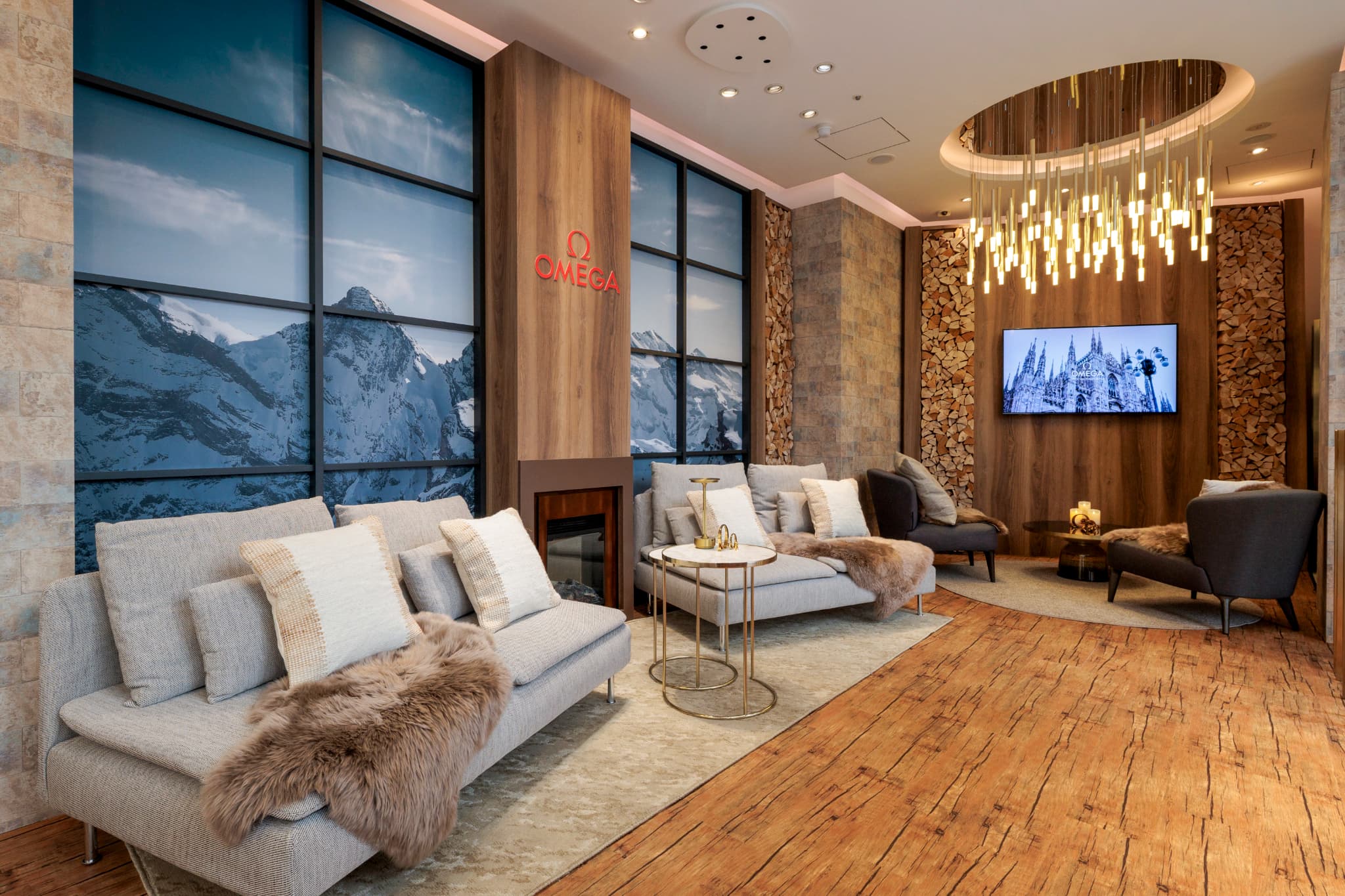 オメガブティック六本木ヒルズにスイスのシャレ―をイメージした空間が誕生