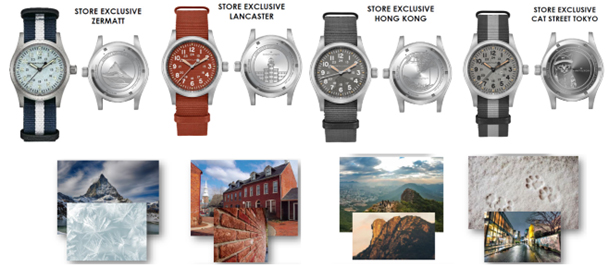 ハミルトンの定番品「カーキ フィールド メカ」に直営旗艦店限定商品が